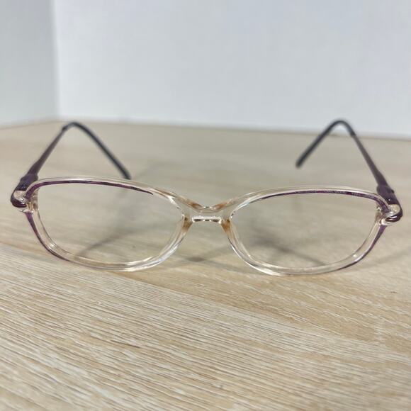 Tura Mod 585 MAU Eyeglasses Purple Clear FRAMES ONLY 50-14-135 Excellent Cond main image 4